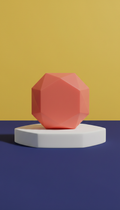 Geometric Bar Soap in Electric Coral